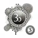 ss and numbers 30 tattoo design idea