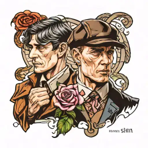 atlas and thomas shelby tattoo design idea