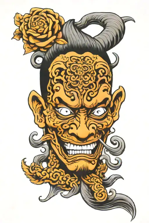 Alex terrible mask tattoo design idea