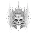 Corona Rey tattoo design idea