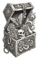 pandora box box open tattoo design idea