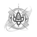 Christian fish symbol made of hebrew writing that says "follow me, and i will make you fishers of men" tattoo design idea