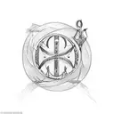Christian fish symbol made of hebrew writing that says "follow me, and i will make you fishers of men" tattoo design idea