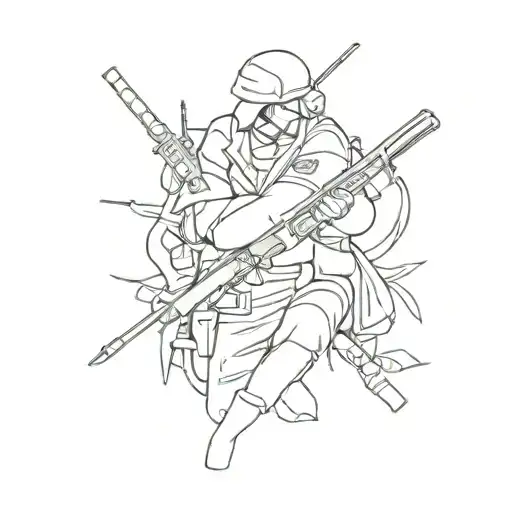 Born to fight Destined to die with soldiers memorial  tattoo design idea