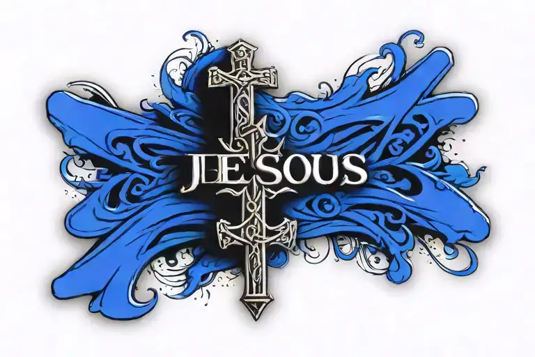 jesus cross tatto with name and date tattoo tattoo design idea