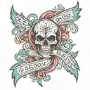 text: BNWO tattoo design idea