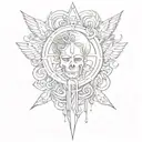 trust no one tattoo design idea