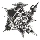 trust no one tattoo design idea