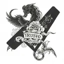 trust no one tattoo design idea