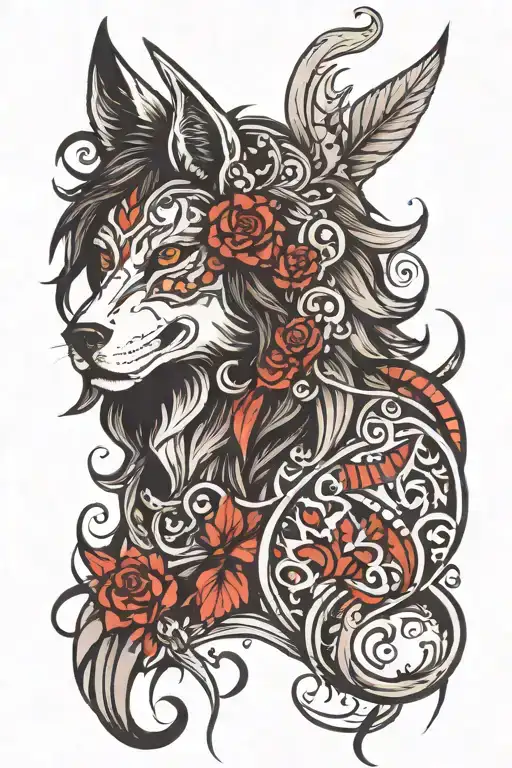 lobo tattoo design idea