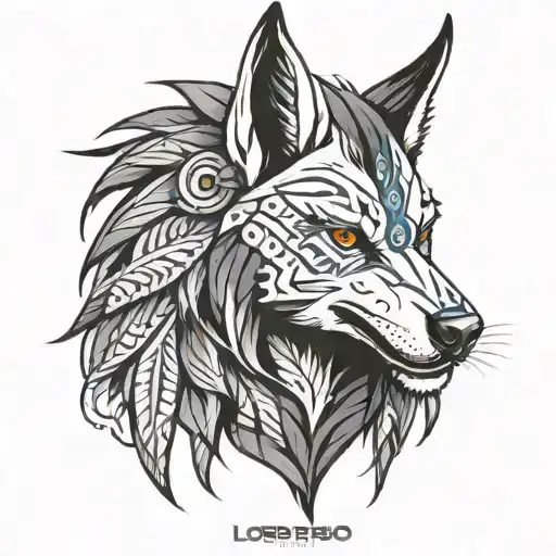 lobo tattoo design idea