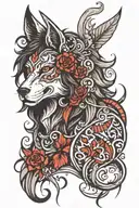 lobo tattoo design idea