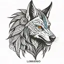 lobo tattoo design idea