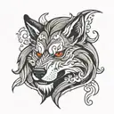 lobo tattoo design idea
