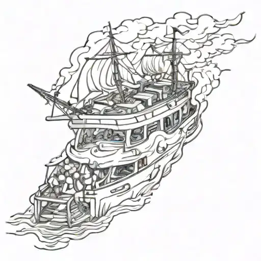 burn the boats tattoo design idea