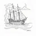 burn the boats tattoo design idea