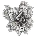 ante up tattoo design idea