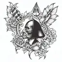 ante up tattoo design idea