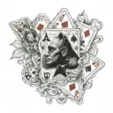 ante up tattoo design idea