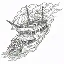 burn the boats tattoo design idea