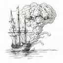 burn the boats tattoo design idea