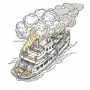 burn the boats tattoo design idea