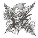 nun alastor hazbin hotel tattoo design idea