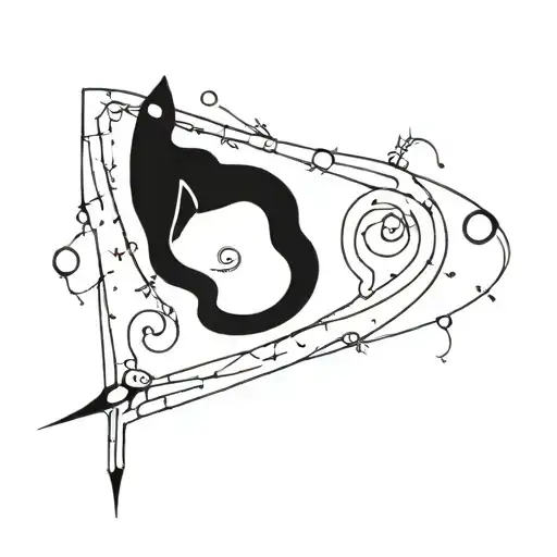 A trap-inspired sleeve tattoo with intricate patterns and symbols tattoo design idea