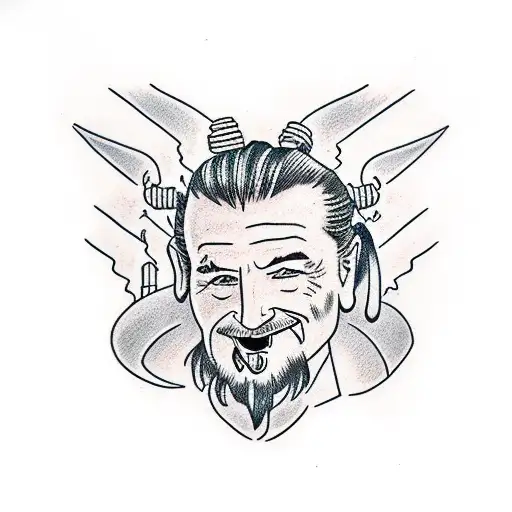qui gon gin  tattoo design idea