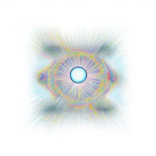 metaphical art. the divine light shining down from above through the thick illusion of life tattoo design idea