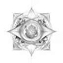 TWIN FLAME SYMBOL tattoo design idea