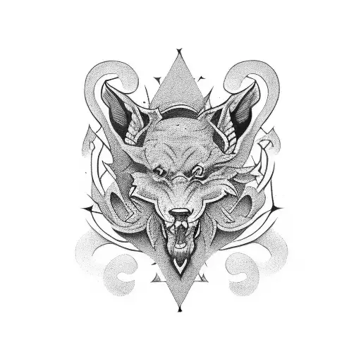 black patch  tattoo design idea