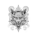 black patch  tattoo design idea