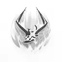 black patch  tattoo design idea