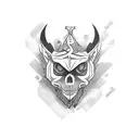 black patch  tattoo design idea