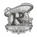 Incorporate the Double R Diner sign with a philosophical symbol like the ouroboros tattoo design idea