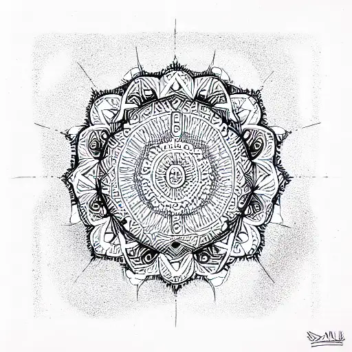 Mandala tattoo design idea