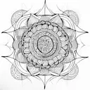 Mandala tattoo design idea