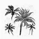 Palm Tree tattoo design idea
