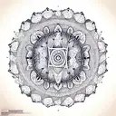 Mandala tattoo design idea