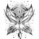 spiritual Scorpio and Sagittarius sisters tattoo design idea