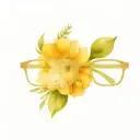 minimialist optician tattoo with flowers on right side of eyeglasses  tattoo design idea