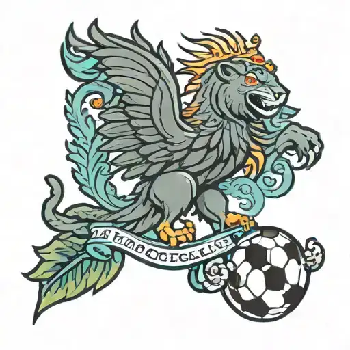 Liverpool football club bird fl skyline with jaguars tattoo design idea