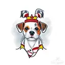 jack russel terrier tattoo design idea