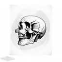 skull, 1911 guns, letter "K", cigar tattoo design idea