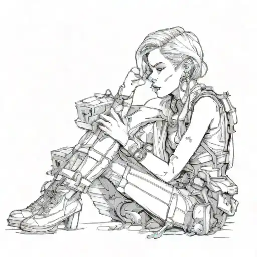 Halsey  tattoo design idea