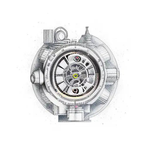 clockwork with bring me the horizon reference tattoo design idea