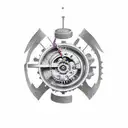 clockwork with bring me the horizon reference tattoo design idea