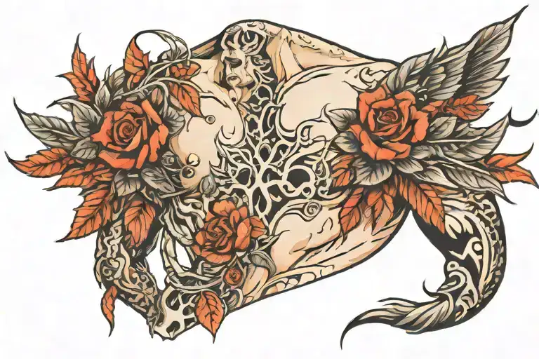 top surgery chest scratches  tattoo design idea