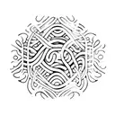 water flowing and freezing tattoo design idea